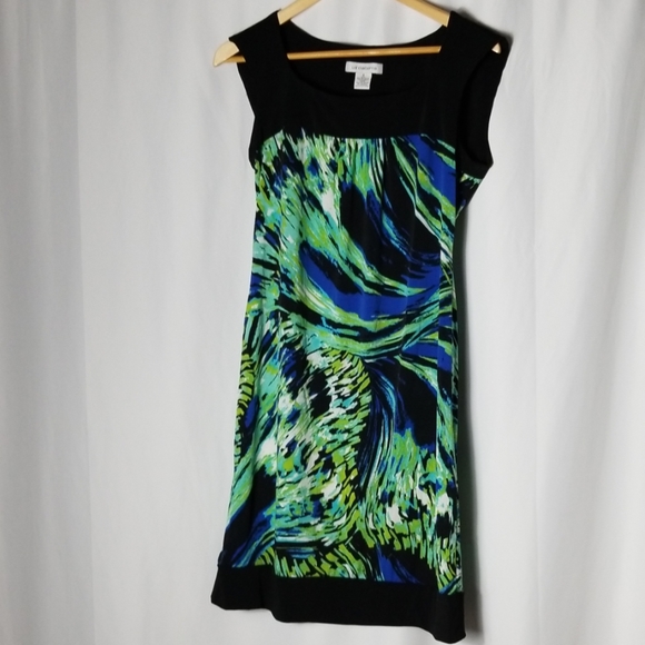 Liz Claiborne | Peacock Form Fitting Dress - Picture 8 of 8